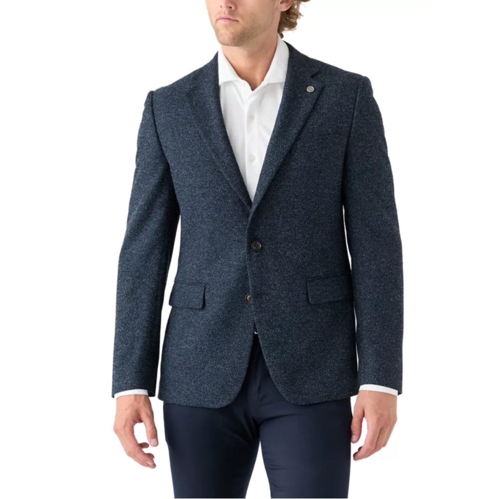 Ted Baker London Dark Blue Textured Blazer 5. XL